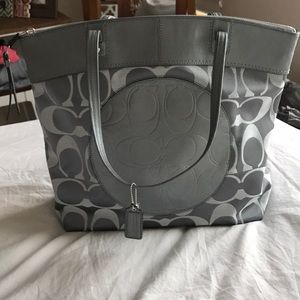 Coach Tote Bag in Silver